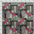 thumbnail image 4 of oneOone Cotton Poplin Pink Fabric Asian Floral With Geometrical Texture Sewing Craft Projects Fabric Prints By Yard 42 Inch Wide, 4 of 4