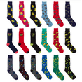 thumbnail image 1 of 6-12 Packs Chaussettes Décontractées pour Hommes Marc Echo Design à Motifs - Couleurs Assorties, 1 of 10