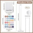 thumbnail image 2 of 20 Pack Clear Plastic Tube 12.9 Inch Long Round Tubes Empty Tube Container with Lid Transparent Storage Tubes Rigid Tube for Incense Sticks Seed Beads Bath Salt Candy Party Favors, 2 of 5