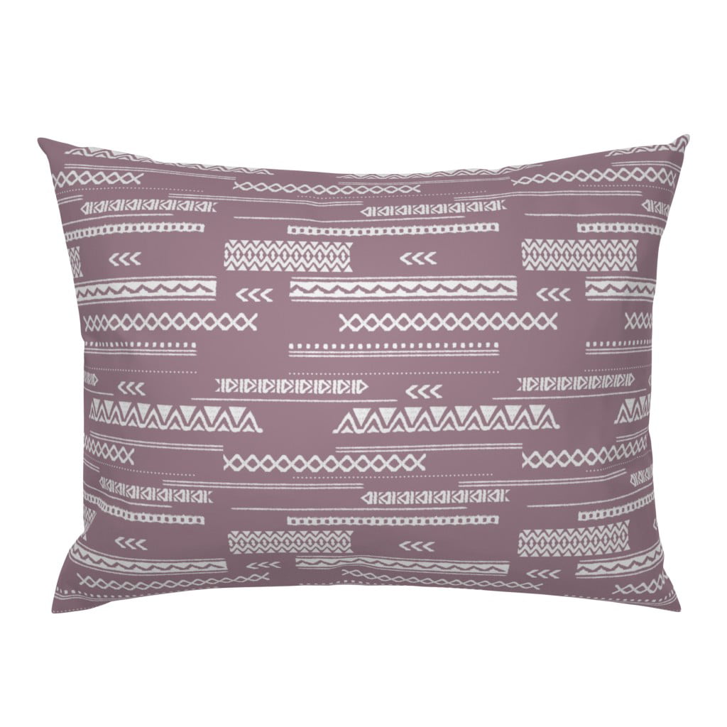 Southwestern Tribal Geometric Nursery Aztec Bohemian Pillow Sham by Roostery 