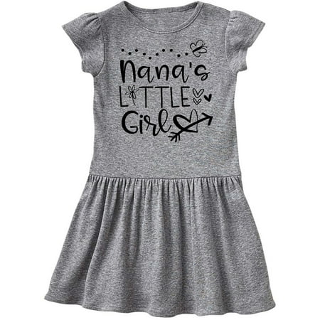 

Inktastic Nana s Little Girl with Hearts Flower and Butterfly Gift Toddler Girl Dress