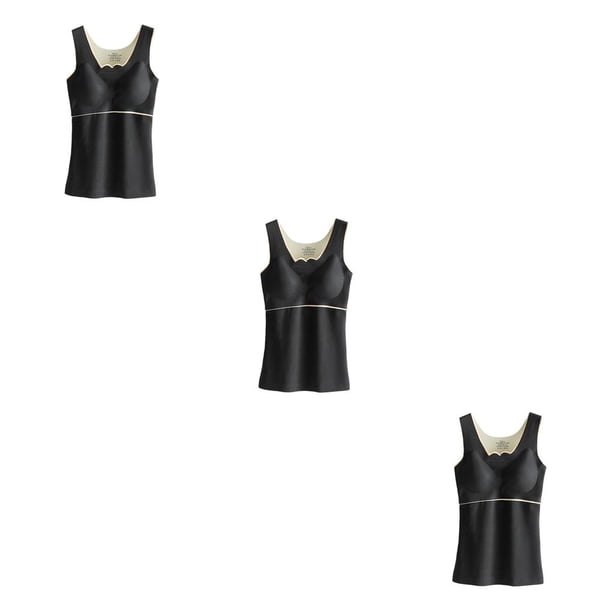 Qarigey Ropa interior térmica de invierno para mujer, chaleco de fibra acrílica gruesa para mantener el calor, ropa para el hogar, Type1 NO1