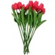 thumbnail image 3 of KAKOWELY 12 velas flotantes artificiales de tulipán para centro de mesa de boda, decoración floral de tulipán, rellenos para jarrones de tulipán, 3 of 4