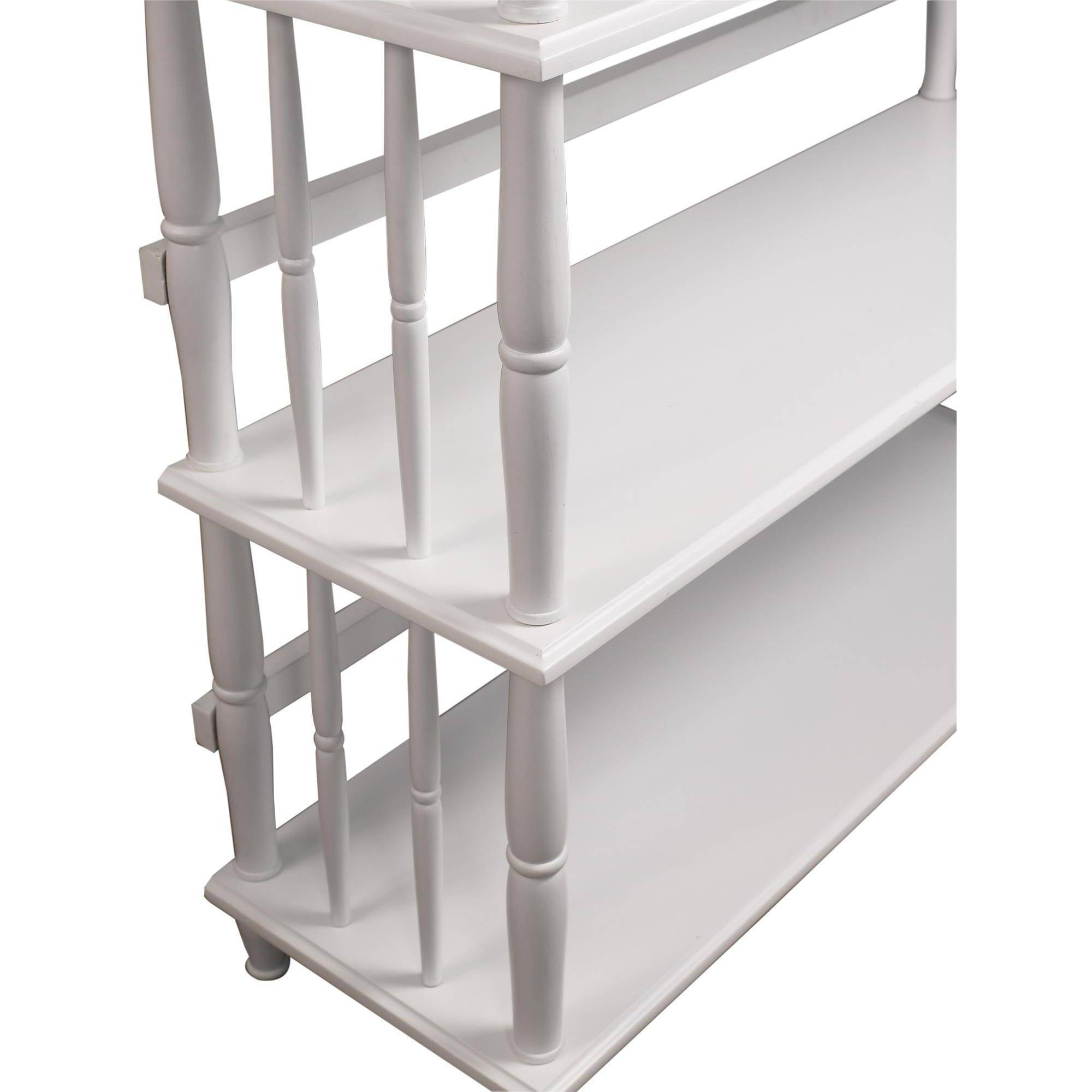Daysha 4-Shelf Spindle Leg Bookcase, Multiple Colors