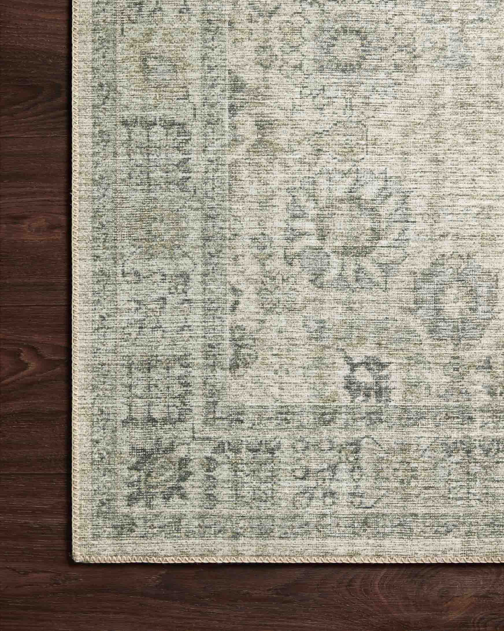 Loloi II Skye SKY-14 Natural / Sage Oriental Area Rug 5'-0" x 7'-6"