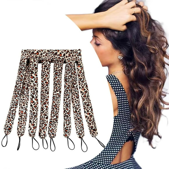 Heatless Curling Wands Headband Skin Heatless Curling Iron for Long Hair with Removable Adjustable Straps Sleep Overnight Heatless Curling Hair Curler for Women Girls Heatless Curling Wands Headb