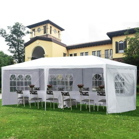 UBesGoo Canopy Wedding Tent Outdoor Camping Gazebo Canopy with 4 Sidewalls Canopy (10" X 20")