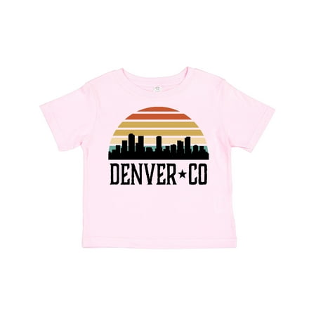 

Inktastic Denver Colorado Skyline Vintage Gift Toddler Boy or Toddler Girl T-Shirt