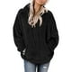 thumbnail image 1 of Sudadera de felpa para mujer, capucha con cordón, ajuste holgado, sudadera con capucha para mujer con bolsillo frontal para el trabajo, deportes diarios, 1 of 6