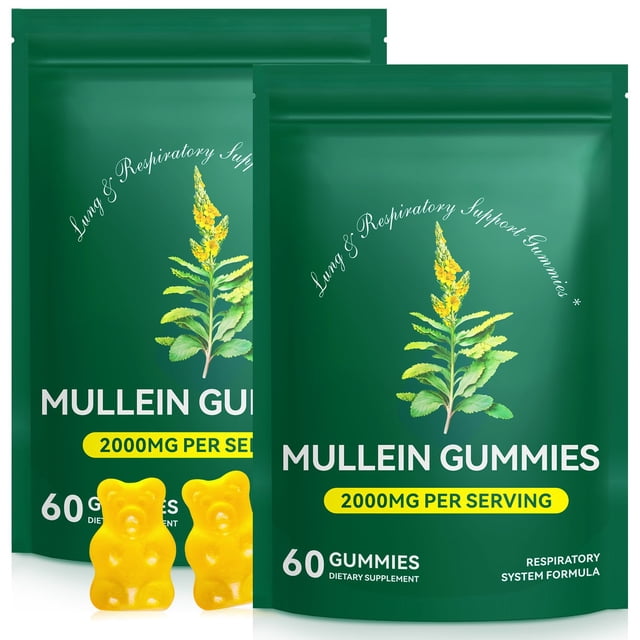 Gummies Ruduwu Extracto de hoja de gordolobo 2000 mg para desintoxicación pulmonar
