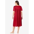 thumbnail image 2 of Only Necessities Plus Size Short Silky Lace-Trim Gown, 2 of 6