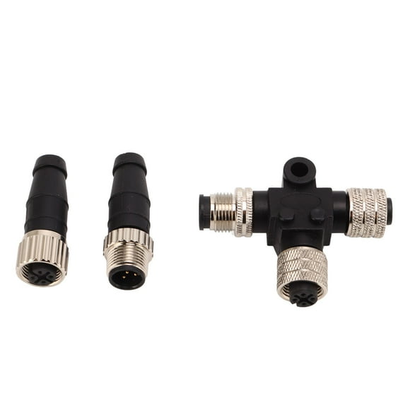 MAYUJIAA For NMEA 2000 N2K Tee Connector Male Female Terminators M12 5 Pin for Lowrance Networks QM321-13161