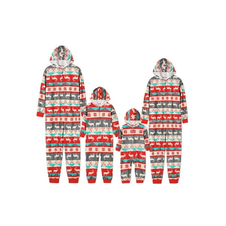 

Canis Family Christmas Pajamas Set Matching Xmas Deer Sleepwear Dad Mom Kids PJs