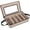 Brown, variant on HOLDN' STORAGE Flatware Storage Case 5 Compartment Silverware Organizer Box with Removable Lid and Carry Handles Brown - Beige