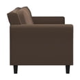 thumbnail image 5 of Bowery Hill Cushion Back Transitional Polyester Microfiber Sofa in Brown, 5 of 9