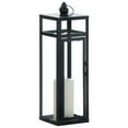 thumbnail image 3 of Zingz & Thingz 17" Black Solid Contemporary Geometric Candle Lantern, 3 of 4