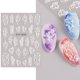 thumbnail image 1 of Pegatinas de flores acrílicas 5D, suministros para decoración de uñas, deslizador de uñas con encaje Floral rosa y blanco degradado, láminas de decoración para manicura de verano, STZ-5D43 Tan Jianjun unisex, 1 of 2