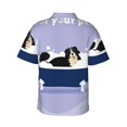 thumbnail image 3 of Daiia Bernese Mountain Dog Sitting Bath Tub Hawaiian Shirt for Men Gentle Cotton Regular Short Sleeve Casual-Medium, 3 of 9