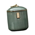 thumbnail image 5 of deevoka Ceramic Tea Storage Jar Can Coffee Container for Pantry Coffee Beans Kitchen Green, 5 of 9