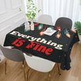 thumbnail image 2 of Yayeee Tablecloths 60" x 108" Rectangle Wrinkle Resistant Party Table Cover, Black Christmas Light, 2 of 8