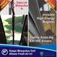 thumbnail image 3 of MAGNETIC SCREEN DOOR - Military Approved - Reinforced With Full Frame Hook and Loop Fasteners to Ensure All Bugs Are Kept Out - Tough and Durable, 3 of 7