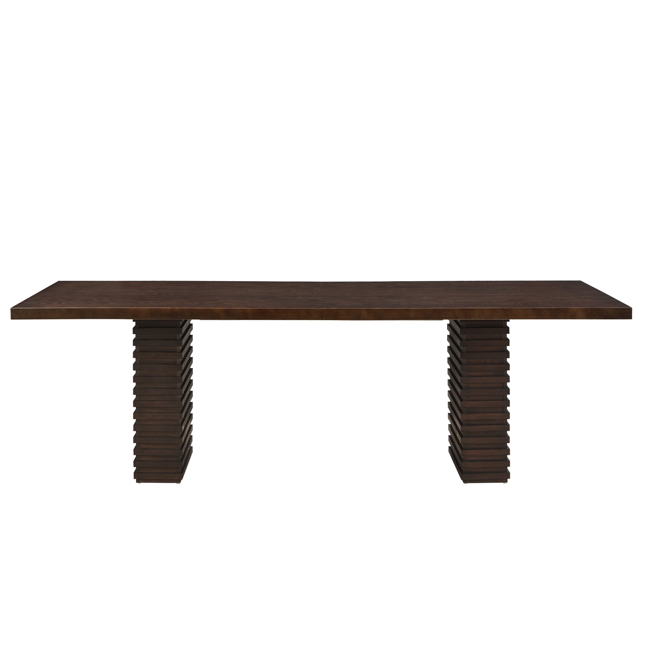 Christopher Knight Home 95" Modern Rectangular Dining Table for 8, Double Pedestal Base, Espresso