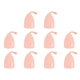 thumbnail image 1 of Estuche para llaves Carteras de dibujos animados Gato Ciervo Conejo Mini Soporte para automóvil Suave (conejo) Rosa, 1 of 2