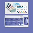 thumbnail image 1 of Mini Wireless Bluetooth Keyboard Mouse Set Rechargeable Compatible for Android IOS Windows Purple, 1 of 5