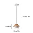 thumbnail image 3 of kkbbma under $5 Pendant Light,Solid Wood Ceiling Hanging Lamp,Modern Pendant Lighting for Kitchen Island Dining Room Coffee Bar, 3 of 7
