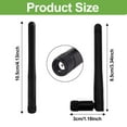 thumbnail image 2 of Antena WiFi de 2,4 GHz, 5 GHz, 5,8 GHz, 3 dBi, doble frecuencia, RP-SMA macho (2 paquetes), antena WiFi externa para tarjeta de red, adaptador USB, enrutador WiFi, 2 of 6