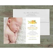 Precious Blooms Deluxe Baby Announcement