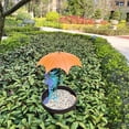 thumbnail image 5 of SCNOR Whimsical Dragonfly Hanging Bird Feeder - Garden & Patio Decor, Weather-Resistant with Removable Tray, 5 of 7