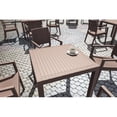 thumbnail image 3 of Siesta ISP875-BR Table à Manger Carrée de 31 Po en Résine Orlando Aspect Osier Brun, 3 of 6