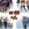 thumbnail image 4 of Visland 1 Set Knee Pads Adjustable Ultralight Shock Absorbing Impact Resistant Children Elbow Guards Sports Protective Gear Set, 4 of 8