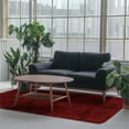 thumbnail image 2 of Linon 3A Flokati Hand Woven Wool 4'x6' Rug in Red, 2 of 6