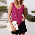 thumbnail image 6 of Tank Tops For Women Summer Fashion Sequin Tops Neck Sequin Sleeveless Tanks Tops Blouses Camisole Tops For Women, 6 of 7