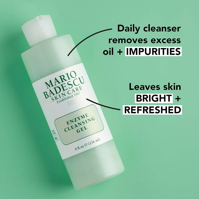 Mario Badescu Enzyme Facial Cleansing Gel Skin Care, 8 oz