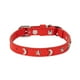 thumbnail image 1 of Collar de cuero para gatos adecuado para niños y niñas Gatos con banda elástica Estrella y luna Hebilla ajustable Collar adecuado para gatos pequeños Gatos grandes Tamaño 8-12 pulgadas, 1 of 2