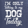thumbnail image 5 of Wild Bobby I'm Only Talking to My Dog Today Dog Lover Unisex Crewneck Graphic Sweatshirt, Vintage Heather Navy, X-Large, 5 of 5