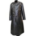 thumbnail image 5 of Mens Leather Imperial Military Royal Trench Long Coat, 5 of 5