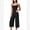 Black, variant on Workout Sets for Women Two Piece Halter Sports Bra Matching Wide Leg Capri Pants Gym Work Yoga Pilates Outfits Sky blue