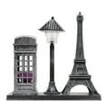 thumbnail image 6 of Retro Paris Tower Street Lamp Ornaments Bronze Tabletop Decor, 1* Paris Ornaments Desktop Ornaments(Plastic, One Size), 6 of 7