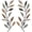 Classic Color, variant on Metal Tree Leaf Wall Decor Vine Olive Branch Leaf Wall Art Living Room, Hallway Wall Decor Outdoor Decoration