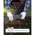 thumbnail image 5 of VEVOR Steel Landscape Edging, 5 Packs 39 x 5 in Rust-Resistant Metal Landscape Edging, Bendable Garden Edging Border,Heavy Duty Lawn Edging, Easy-to-Install,Flower Bed Yard Pathway Divider Dark Gray, 5 of 9