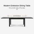 thumbnail image 2 of Large Adjustable Patio Dining Table | Expandable for Different Group Sizes | Rust - Resistant Aluminum Material | Stylish Modern Leaf Design, 2 of 2