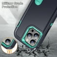 thumbnail image 3 of ShellTech for iPhone 15 Pro Max Case, iPhone 15 Pro Max Case with Kickstand, [Military Grade Shockproof][Three Layer Heavy Duty Drop Proof] Phone Case, Dustproof Phone Case for iPhone 15 Pro Max,E, 3 of 9