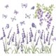 thumbnail image 1 of Conjunto de pegatinas de pared ZHCH plantas de mariposas decoración de pared, 1 of 5