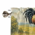 thumbnail image 5 of Spring Floral Rooster Kitchen Valances for Windows 60x18 Inch Kitchen Curtains Valances Rod Pocket Farmhouse Vintage Rooster Bathroom Window Valances for Window Treatment Decor, 5 of 6