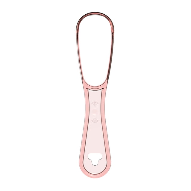 Vogacara Limpiadores de lengua para adultos, herramienta para el cuidado de la boca, cepillo de higiene, cepillo de reutilizable Unisex Cuerpo del baño Rosa claro