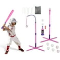 thumbnail image 2 of Imountek 3 in 1 Baseball Toy Set for Toddlers & Kids Ages 3-5, Tee Ball Stand Hanging Tee Automatic Ball Launcher with Adjustable Height for Indoor Outdoor Sports, 2 of 12